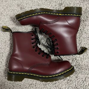 Dr. Marten’s 1460 Cherry Red Smooth Leather Boots